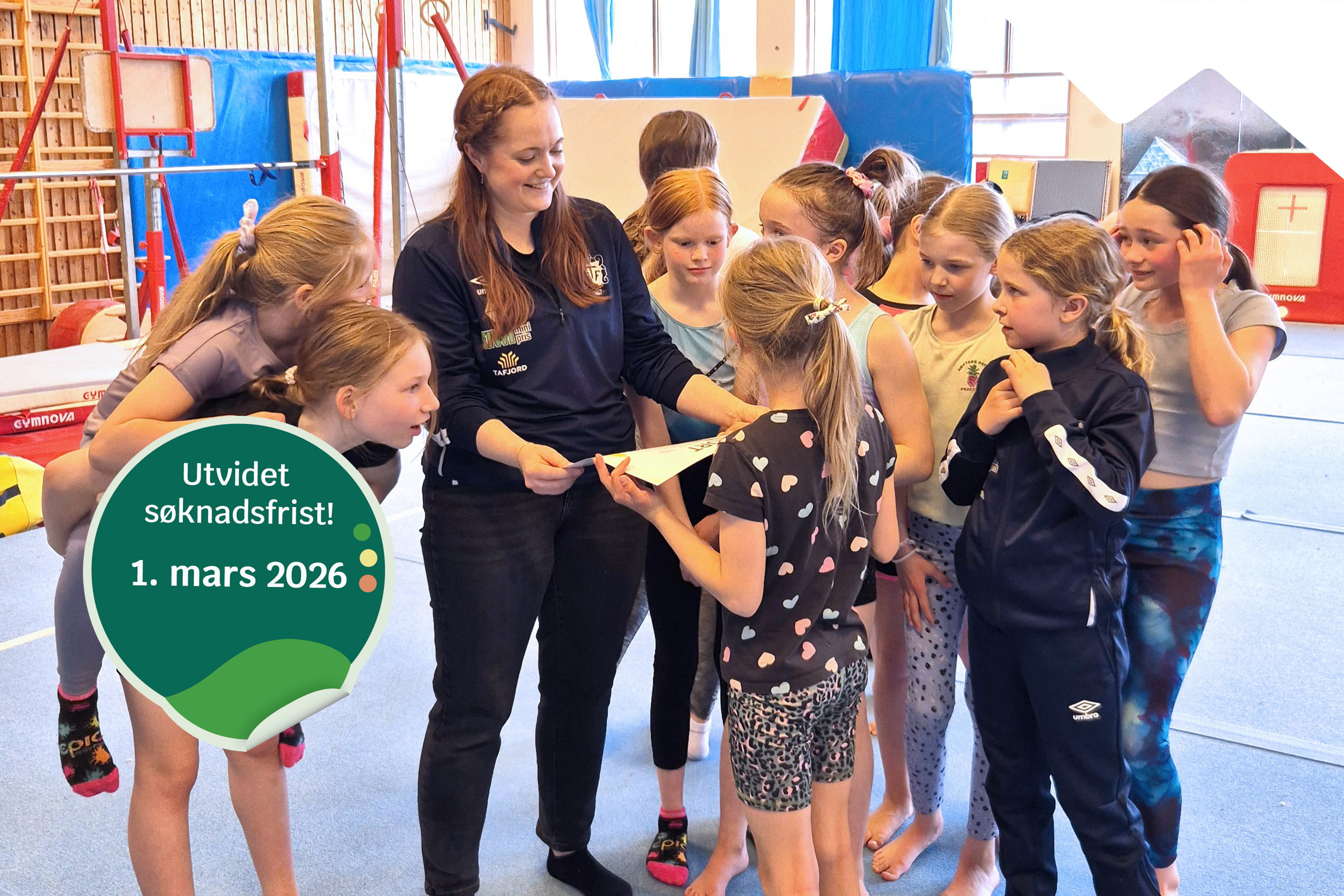 Turnjenter rundt gavekort  med ny søknadsfrist